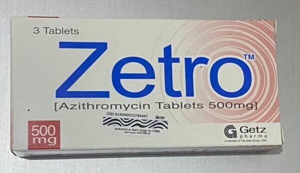 Zetro Azithromycin Zetro Azithromycin 500mg Tab