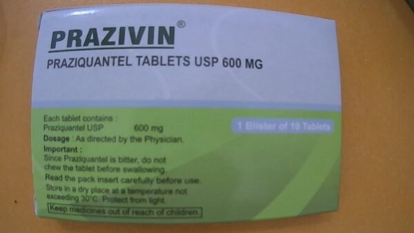 PRAZIVIN PRAZIQUANTEL 600MG